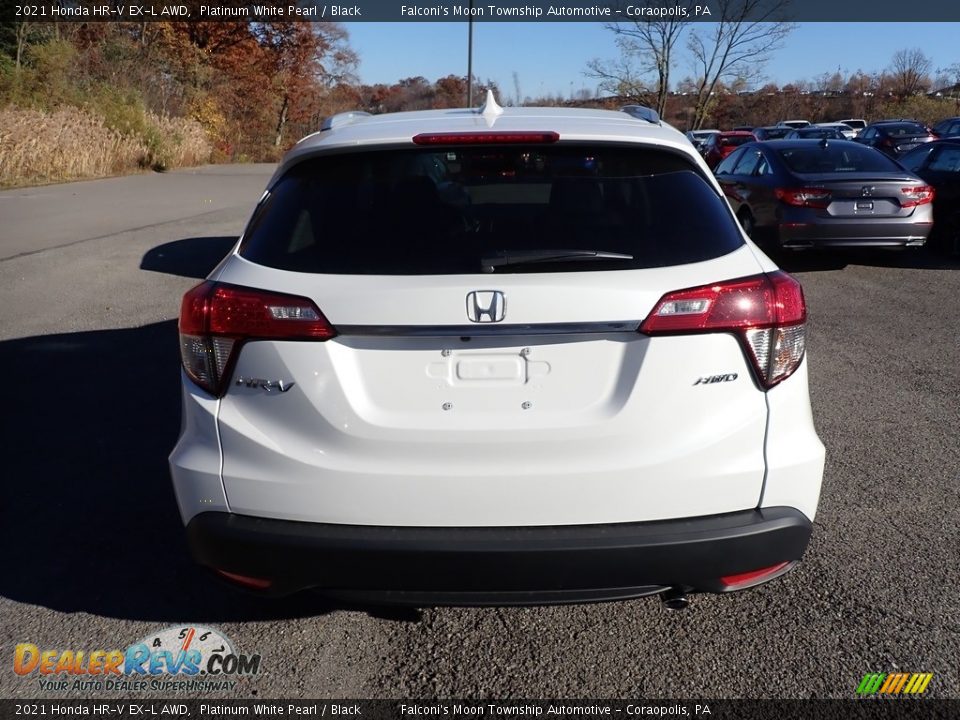 2021 Honda HR-V EX-L AWD Platinum White Pearl / Black Photo #4