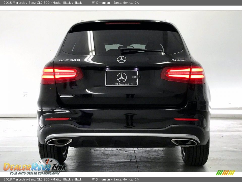 2018 Mercedes-Benz GLC 300 4Matic Black / Black Photo #3