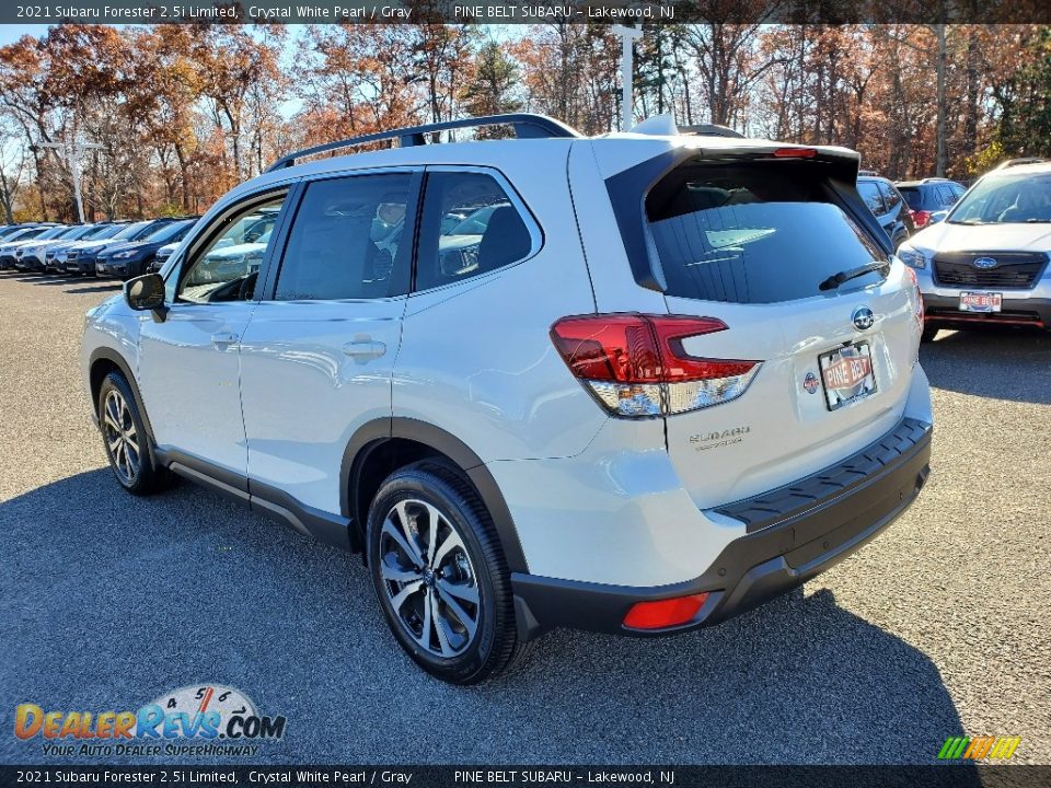 2021 Subaru Forester 2.5i Limited Crystal White Pearl / Gray Photo #6