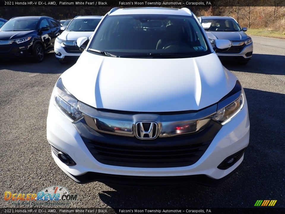 2021 Honda HR-V EX-L AWD Platinum White Pearl / Black Photo #7