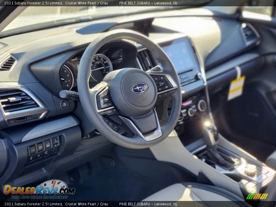 2021 Subaru Forester 2.5i Limited Crystal White Pearl / Gray Photo #10