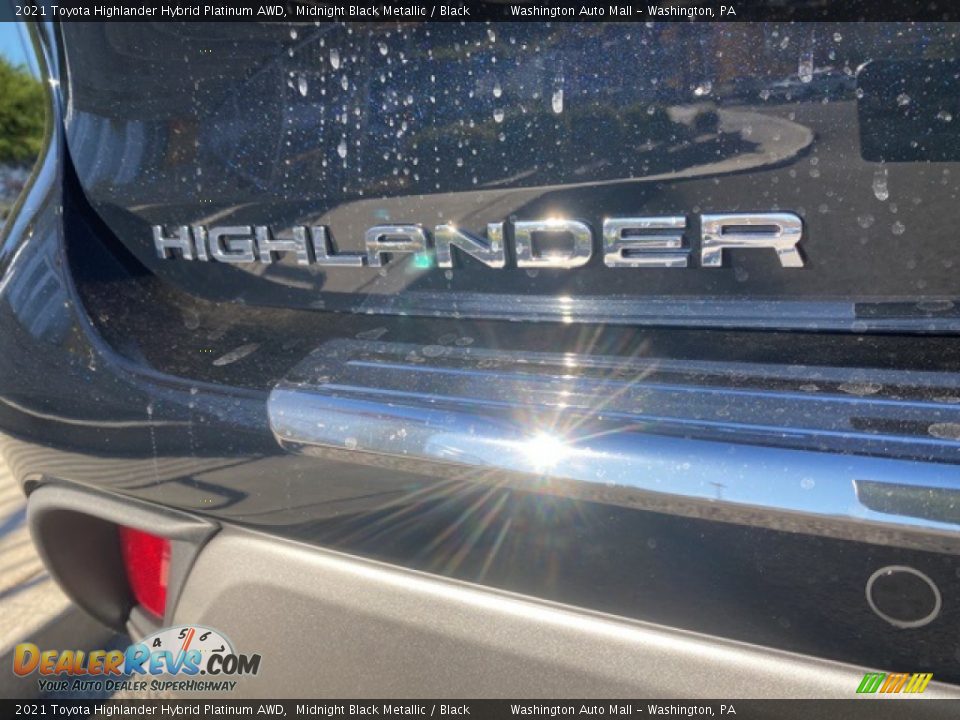 2021 Toyota Highlander Hybrid Platinum AWD Midnight Black Metallic / Black Photo #32
