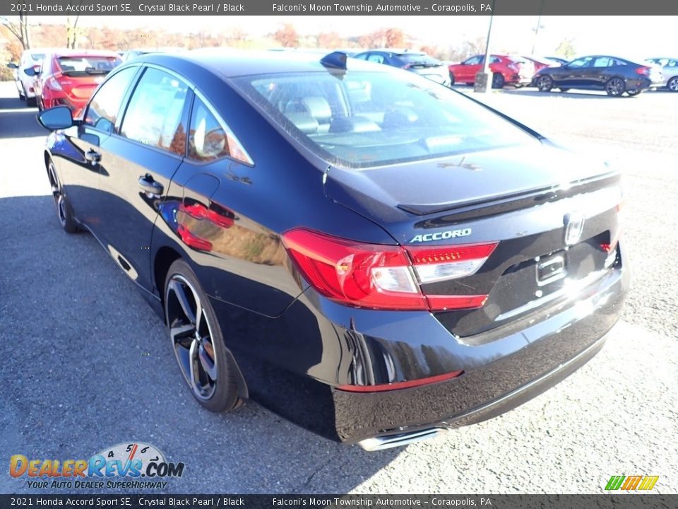 2021 Honda Accord Sport SE Crystal Black Pearl / Black Photo #3