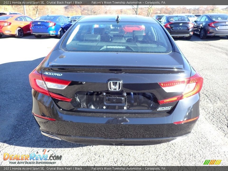 2021 Honda Accord Sport SE Crystal Black Pearl / Black Photo #4