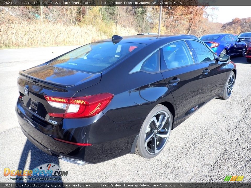 2021 Honda Accord Sport SE Crystal Black Pearl / Black Photo #5