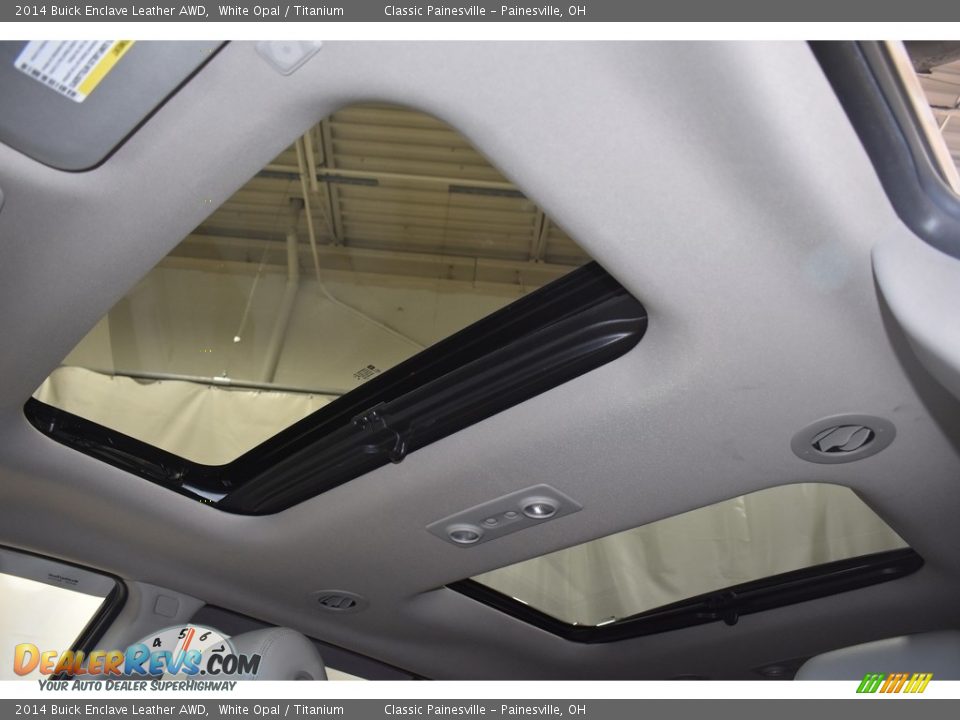 2014 Buick Enclave Leather AWD White Opal / Titanium Photo #6