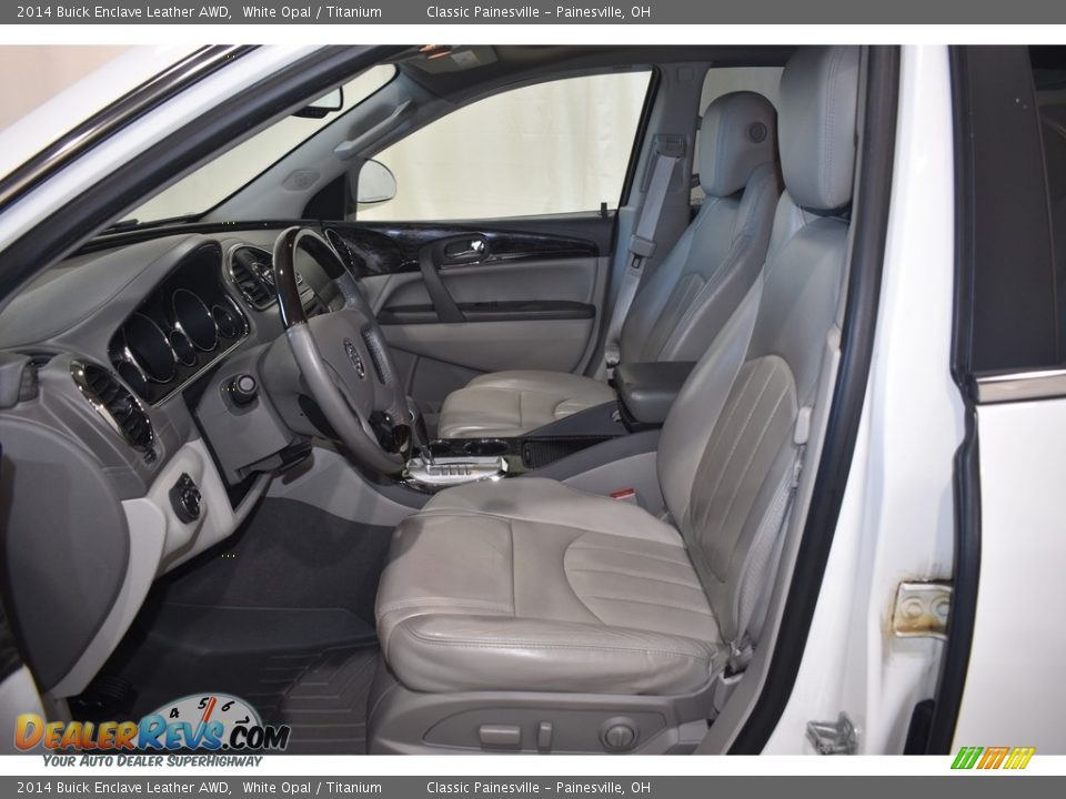 2014 Buick Enclave Leather AWD White Opal / Titanium Photo #8