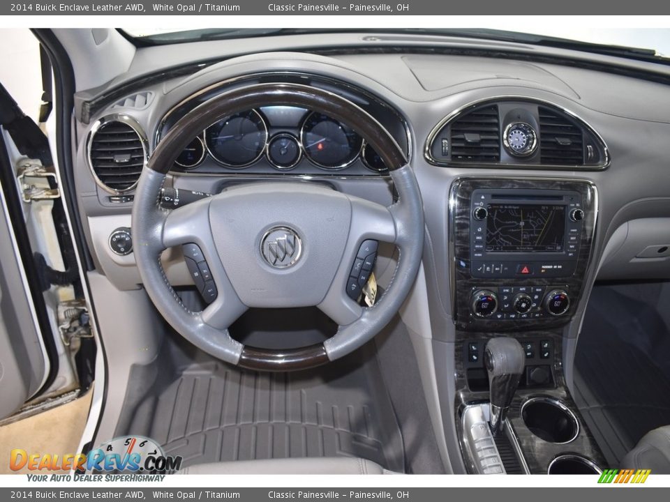 2014 Buick Enclave Leather AWD White Opal / Titanium Photo #16