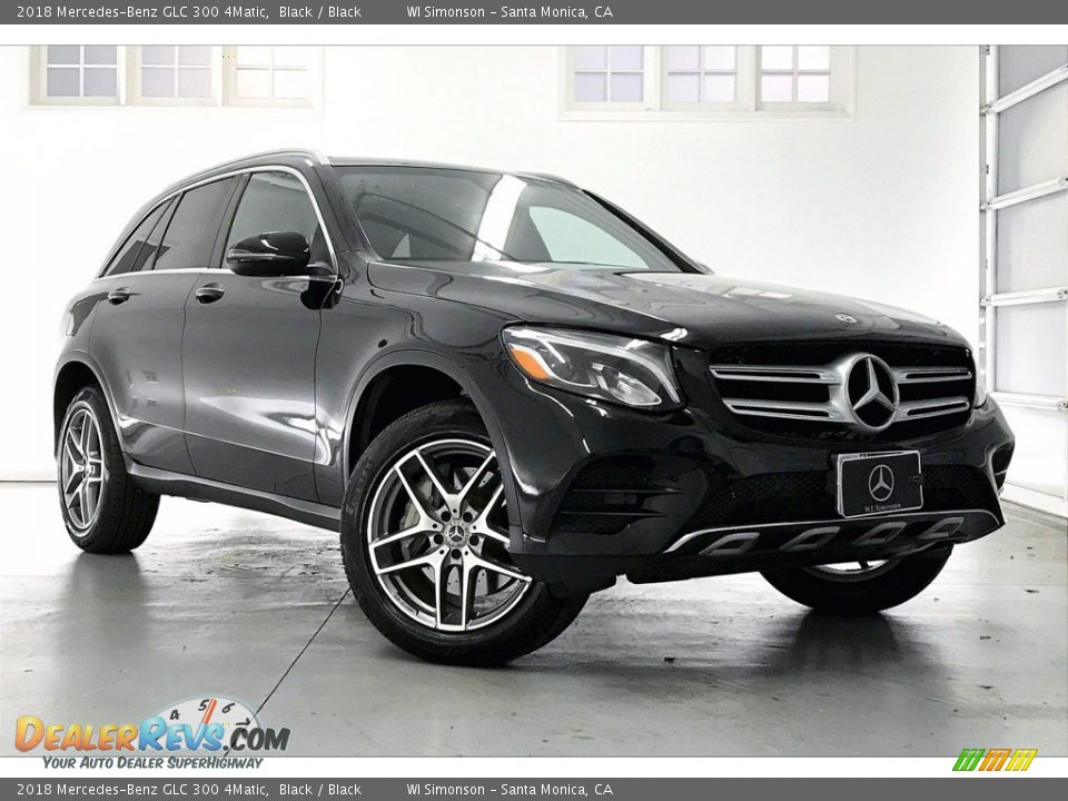 2018 Mercedes-Benz GLC 300 4Matic Black / Black Photo #34