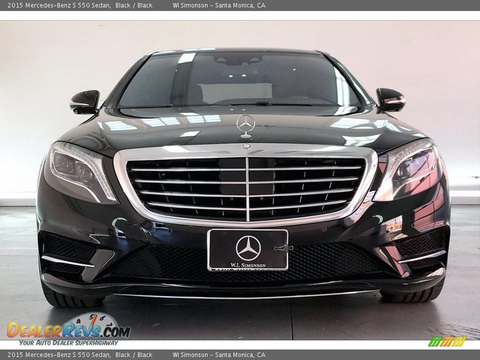 2015 Mercedes-Benz S 550 Sedan Black / Black Photo #2