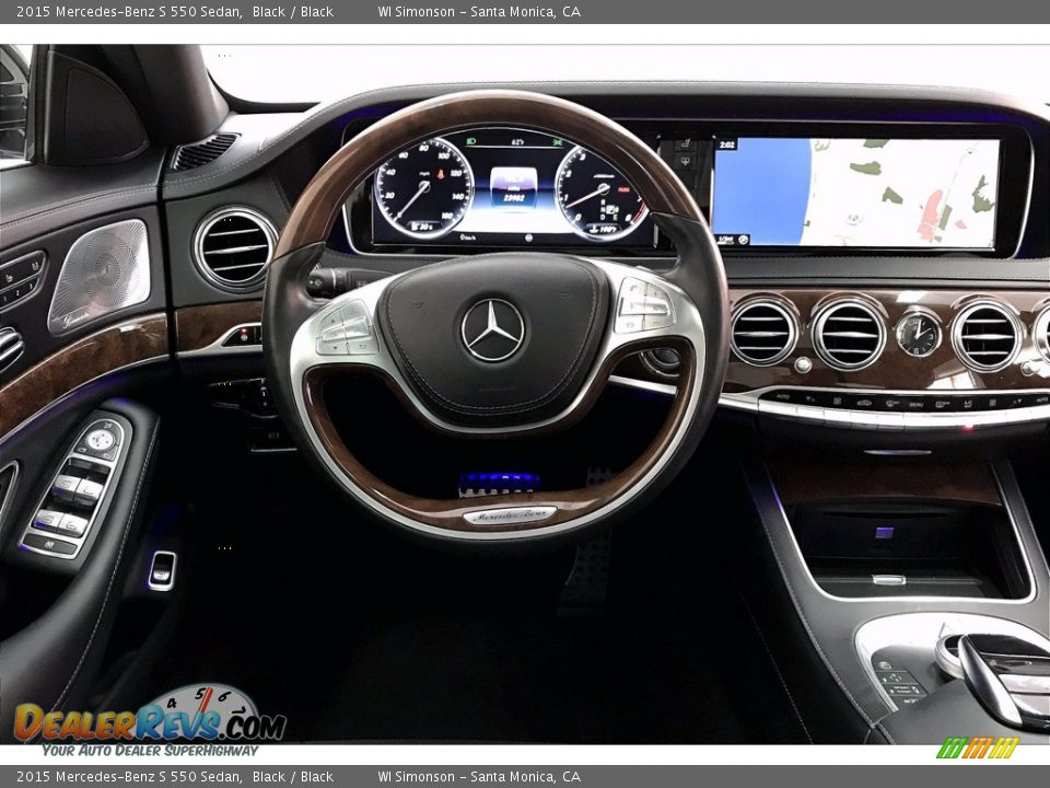 2015 Mercedes-Benz S 550 Sedan Black / Black Photo #4