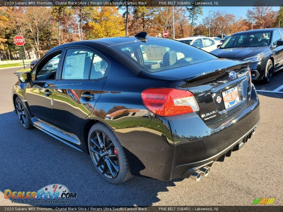 2020 Subaru WRX Premium Crystal Black Silica / Recaro Ultra Suede/Carbon Black Photo #6