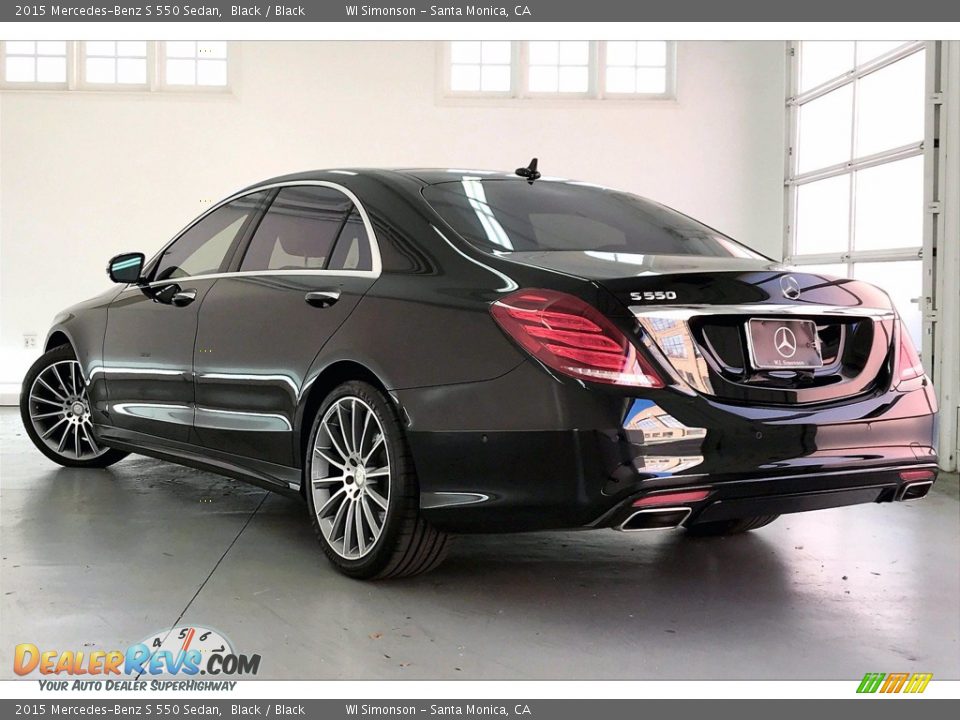 2015 Mercedes-Benz S 550 Sedan Black / Black Photo #10