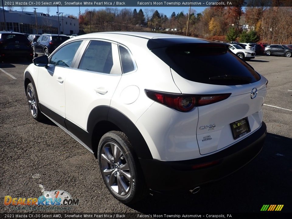 2021 Mazda CX-30 Select AWD Snowflake White Pearl Mica / Black Photo #6