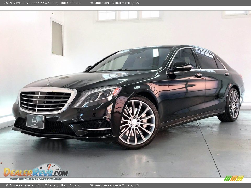 2015 Mercedes-Benz S 550 Sedan Black / Black Photo #12