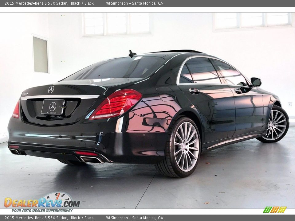 2015 Mercedes-Benz S 550 Sedan Black / Black Photo #13