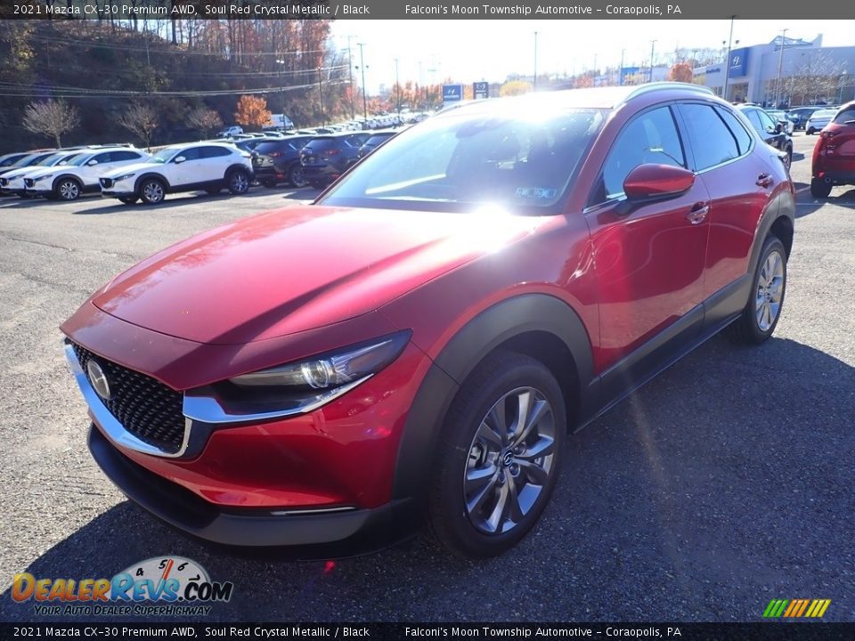 2021 Mazda CX-30 Premium AWD Soul Red Crystal Metallic / Black Photo #5