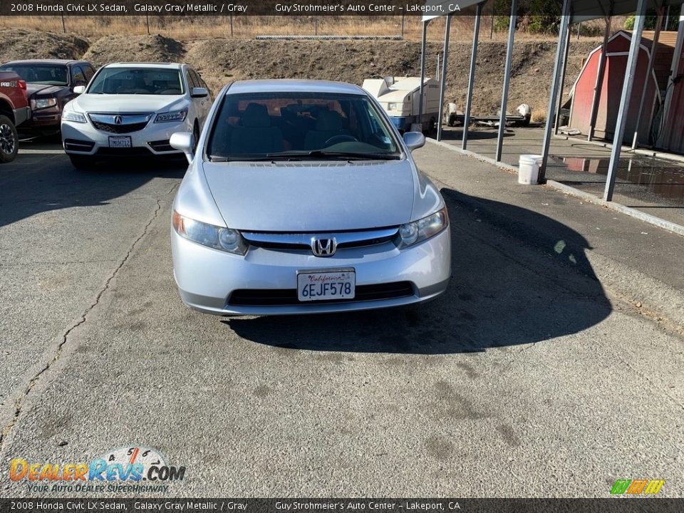 2008 Honda Civic LX Sedan Galaxy Gray Metallic / Gray Photo #1