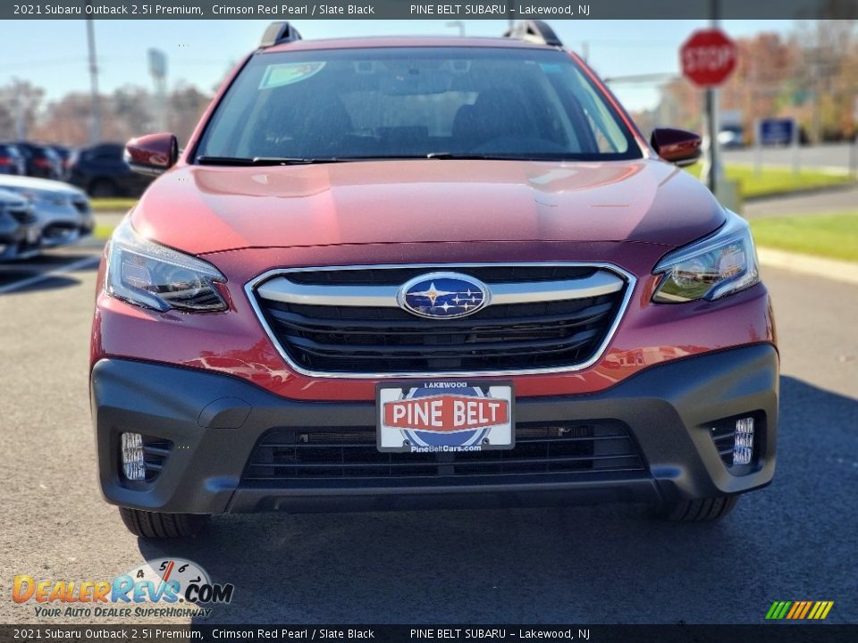 2021 Subaru Outback 2.5i Premium Crimson Red Pearl / Slate Black Photo #3