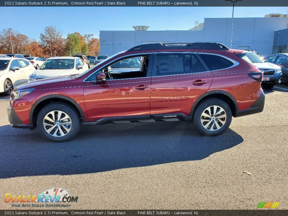 2021 Subaru Outback 2.5i Premium Crimson Red Pearl / Slate Black Photo #4