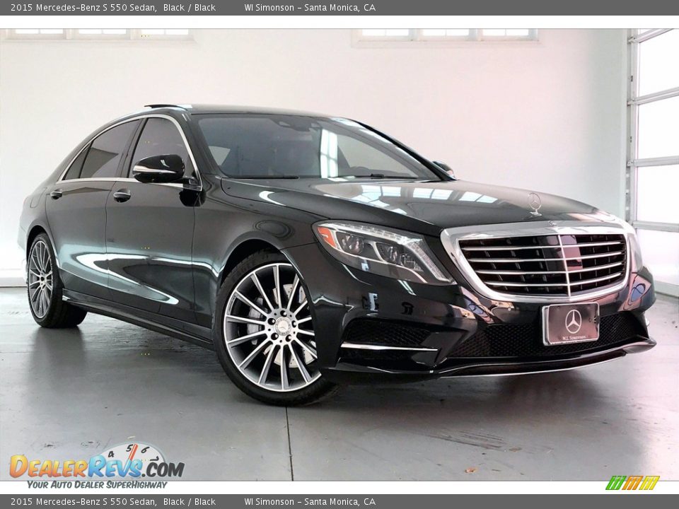 2015 Mercedes-Benz S 550 Sedan Black / Black Photo #34