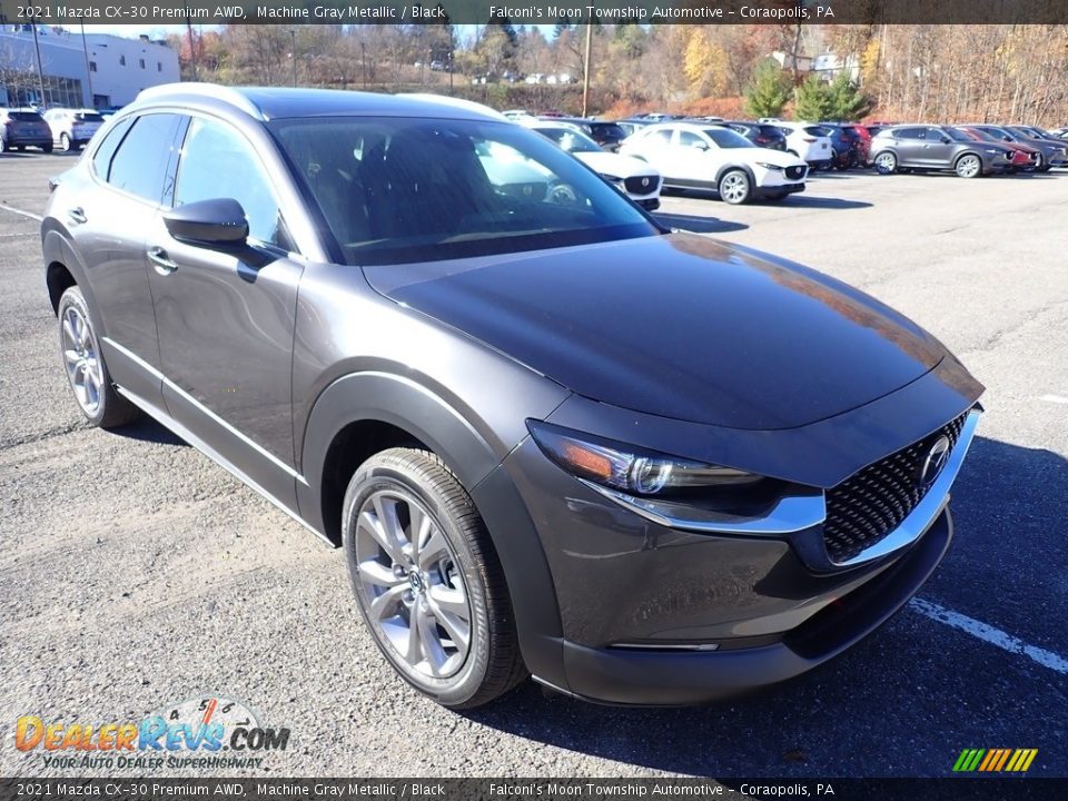 2021 Mazda CX-30 Premium AWD Machine Gray Metallic / Black Photo #3
