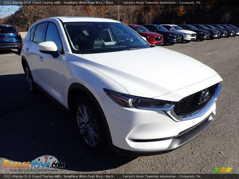 2021 Mazda CX-5 Grand Touring AWD Snowflake White Pearl Mica / Black Photo #3