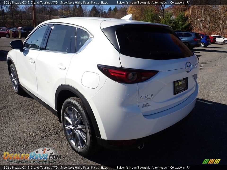 2021 Mazda CX-5 Grand Touring AWD Snowflake White Pearl Mica / Black Photo #6