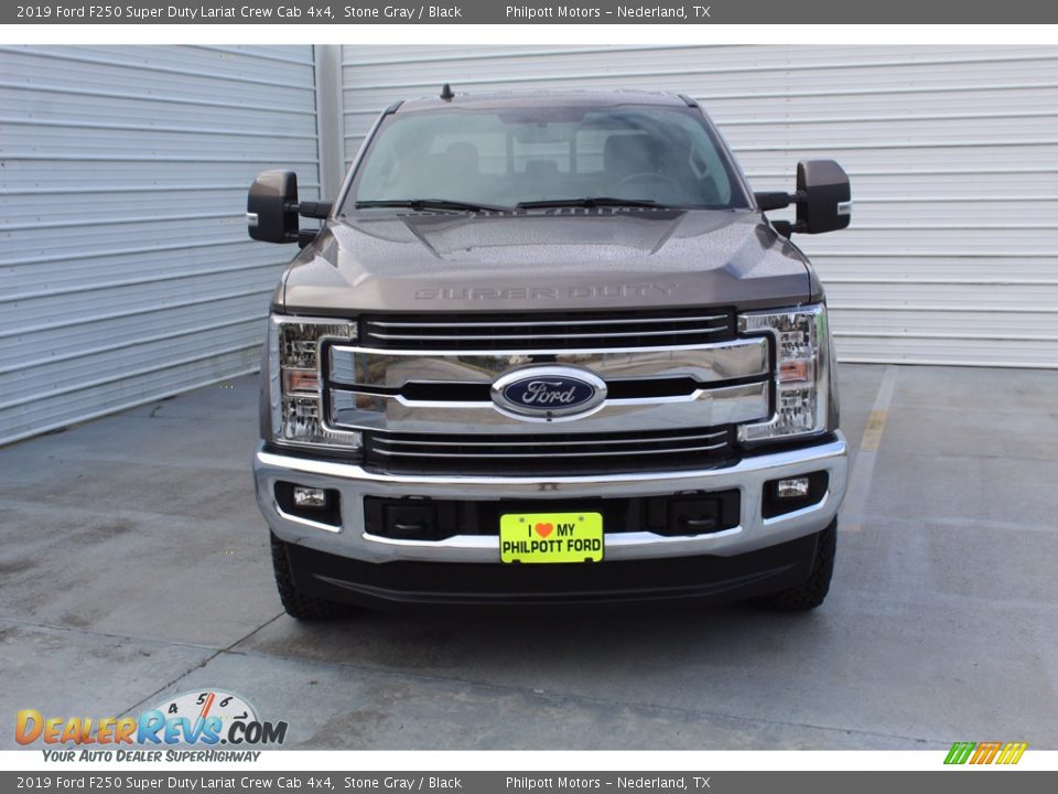 2019 Ford F250 Super Duty Lariat Crew Cab 4x4 Stone Gray / Black Photo #3