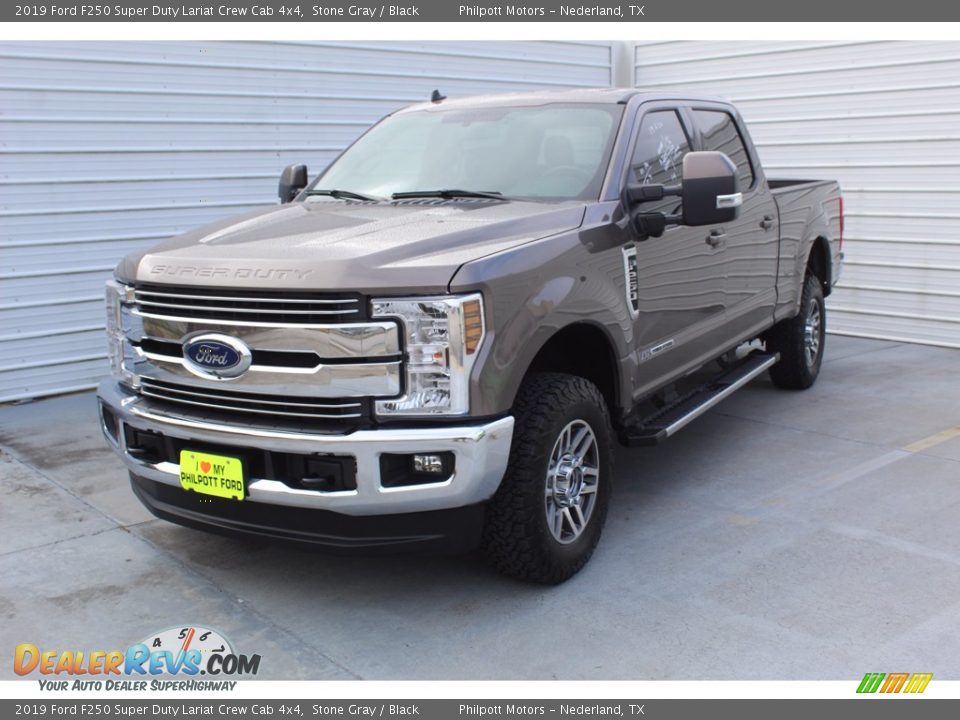 2019 Ford F250 Super Duty Lariat Crew Cab 4x4 Stone Gray / Black Photo #4