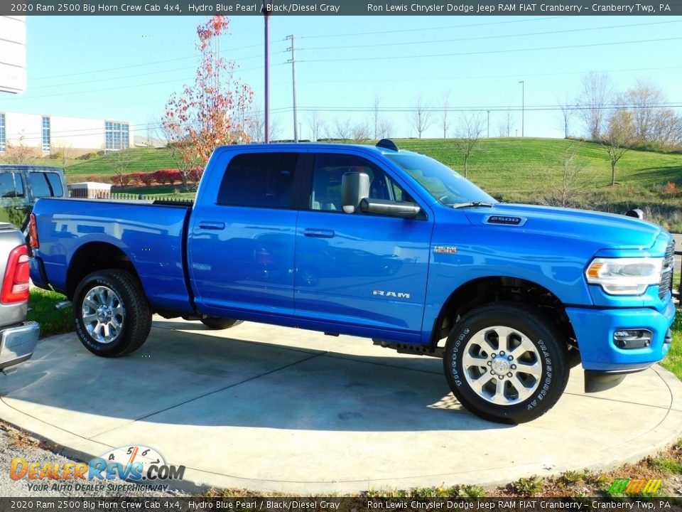 2020 Ram 2500 Big Horn Crew Cab 4x4 Hydro Blue Pearl / Black/Diesel Gray Photo #4