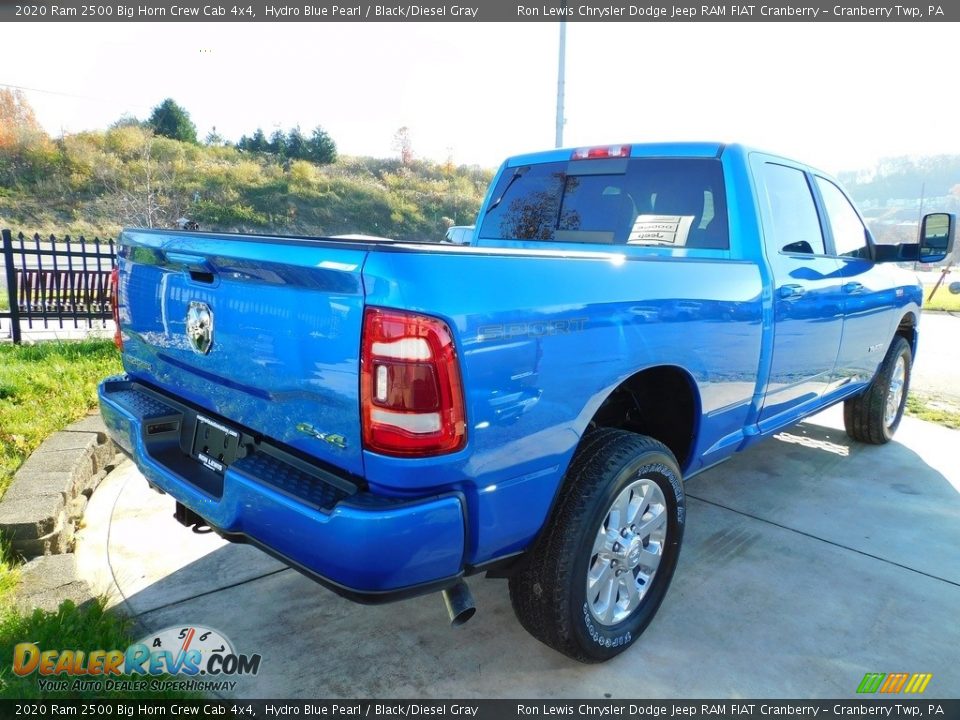 2020 Ram 2500 Big Horn Crew Cab 4x4 Hydro Blue Pearl / Black/Diesel Gray Photo #5