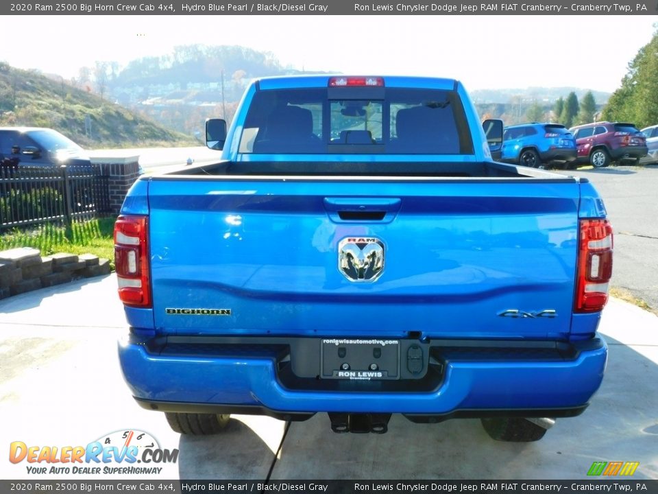 2020 Ram 2500 Big Horn Crew Cab 4x4 Hydro Blue Pearl / Black/Diesel Gray Photo #6