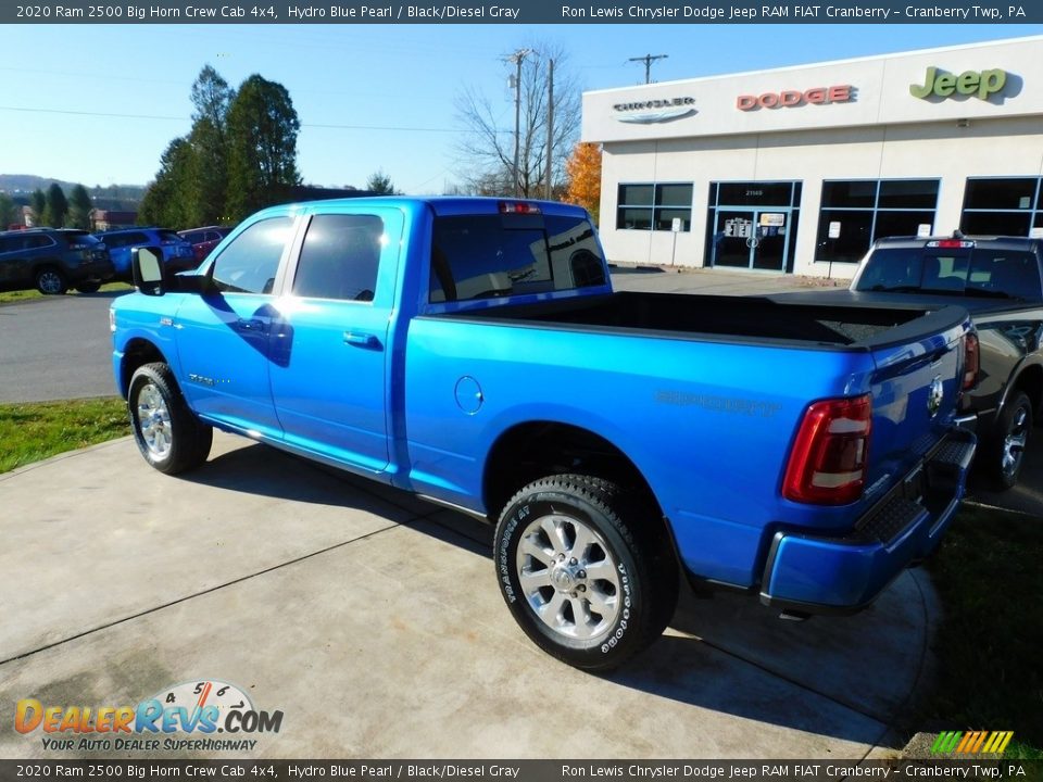 2020 Ram 2500 Big Horn Crew Cab 4x4 Hydro Blue Pearl / Black/Diesel Gray Photo #8