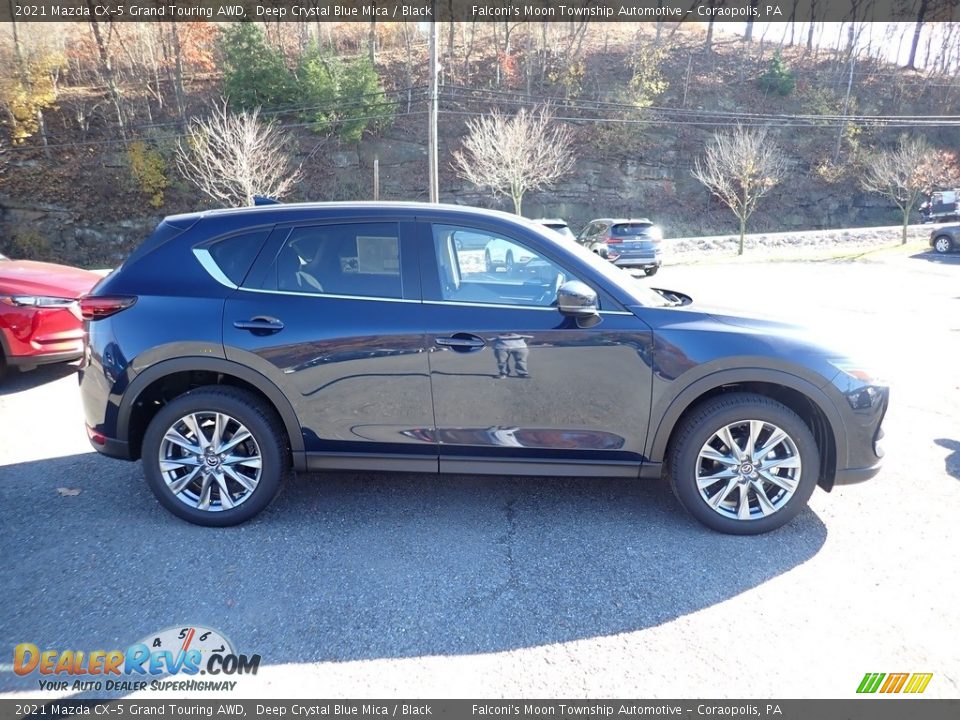 2021 Mazda CX-5 Grand Touring AWD Deep Crystal Blue Mica / Black Photo #1