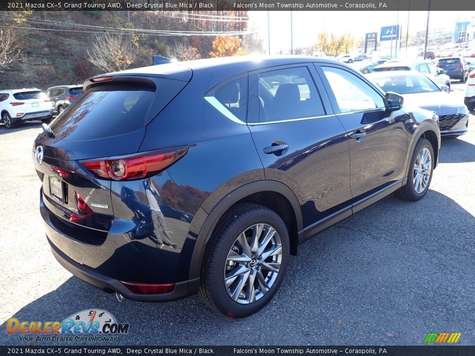 2021 Mazda CX-5 Grand Touring AWD Deep Crystal Blue Mica / Black Photo #2