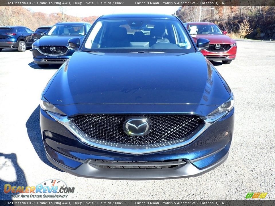 2021 Mazda CX-5 Grand Touring AWD Deep Crystal Blue Mica / Black Photo #4