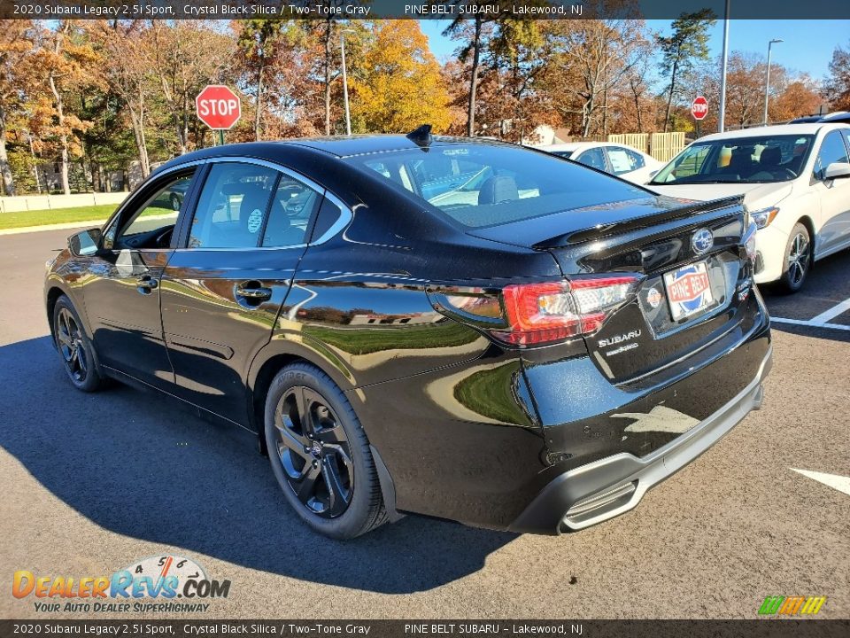 2020 Subaru Legacy 2.5i Sport Crystal Black Silica / Two-Tone Gray Photo #6