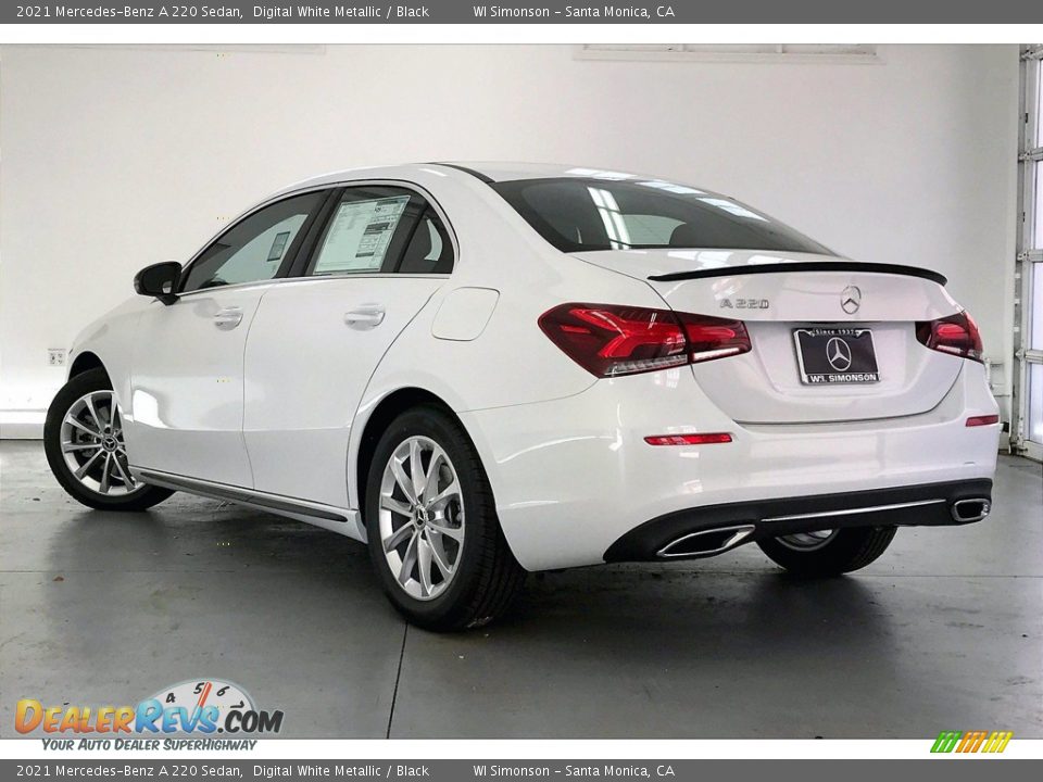 2021 Mercedes-Benz A 220 Sedan Digital White Metallic / Black Photo #2