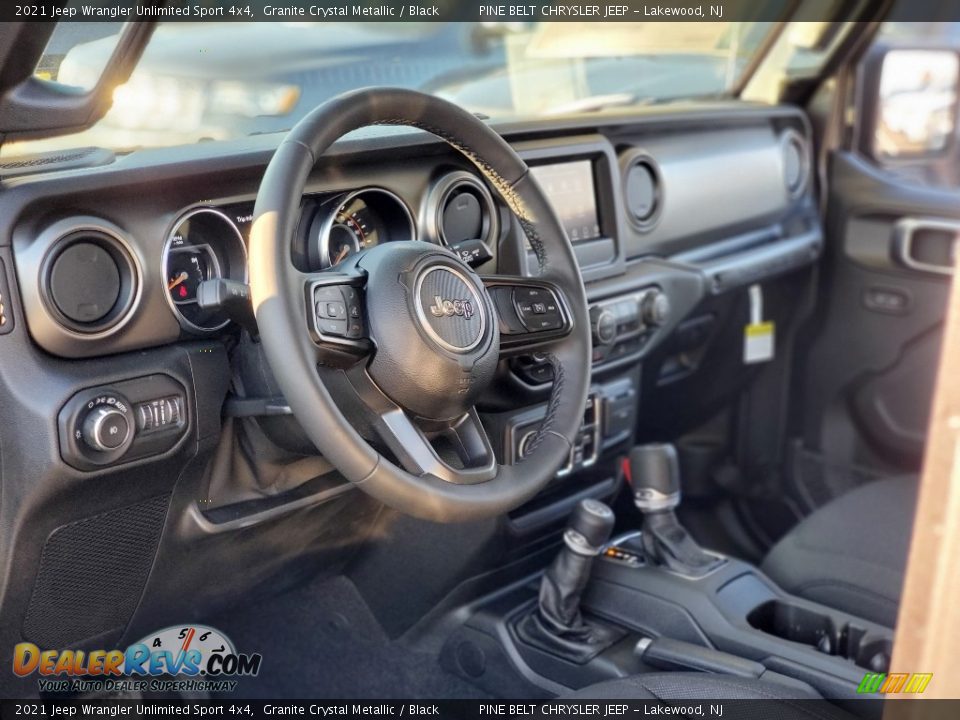 2021 Jeep Wrangler Unlimited Sport 4x4 Granite Crystal Metallic / Black Photo #10