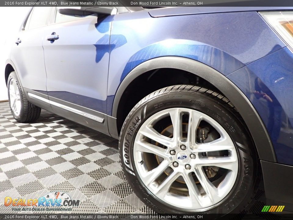 2016 Ford Explorer XLT 4WD Blue Jeans Metallic / Ebony Black Photo #3