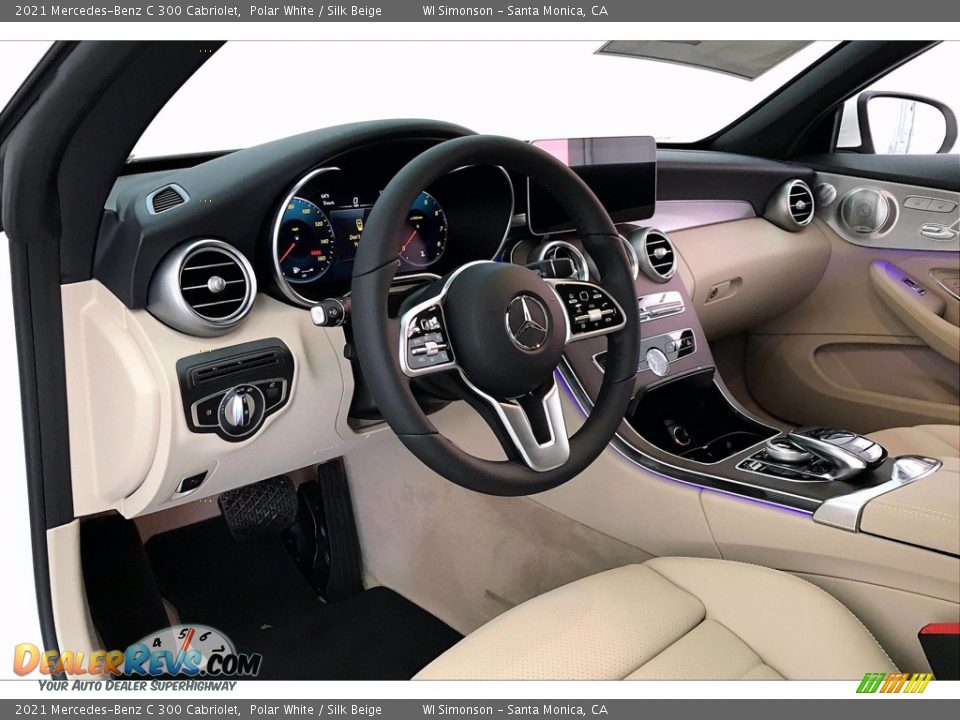 2021 Mercedes-Benz C 300 Cabriolet Polar White / Silk Beige Photo #4