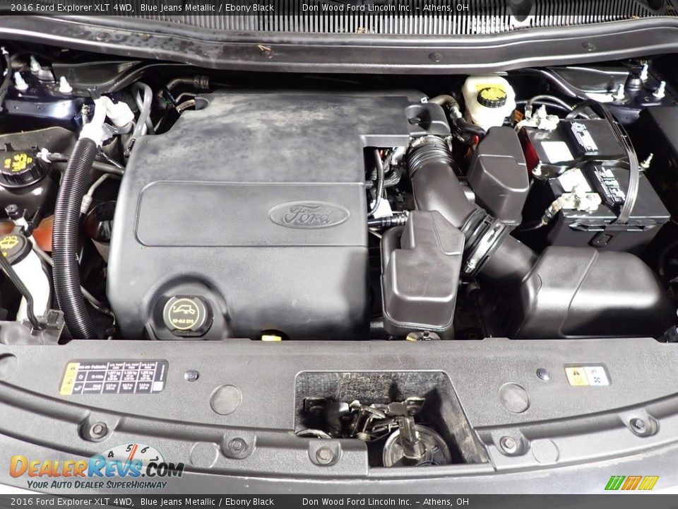 2016 Ford Explorer XLT 4WD Blue Jeans Metallic / Ebony Black Photo #6