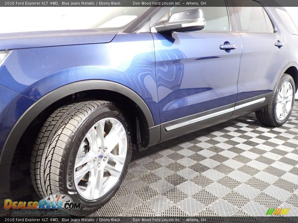 2016 Ford Explorer XLT 4WD Blue Jeans Metallic / Ebony Black Photo #8