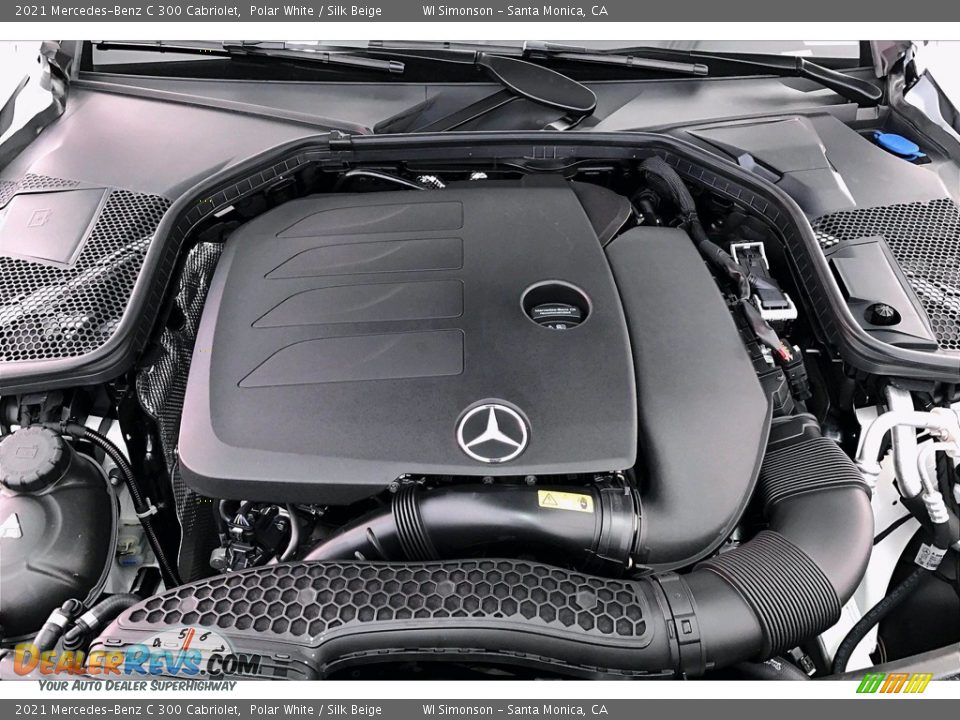 2021 Mercedes-Benz C 300 Cabriolet Polar White / Silk Beige Photo #8