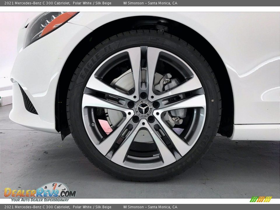 2021 Mercedes-Benz C 300 Cabriolet Polar White / Silk Beige Photo #9