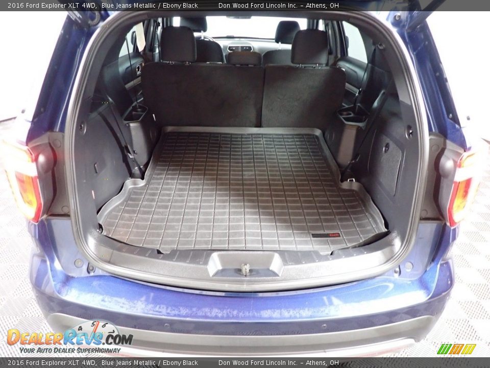 2016 Ford Explorer XLT 4WD Blue Jeans Metallic / Ebony Black Photo #12