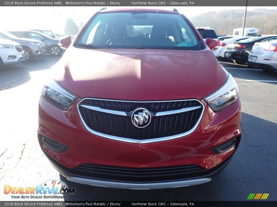 2018 Buick Encore Preferred AWD Winterberry Red Metallic / Ebony Photo #3