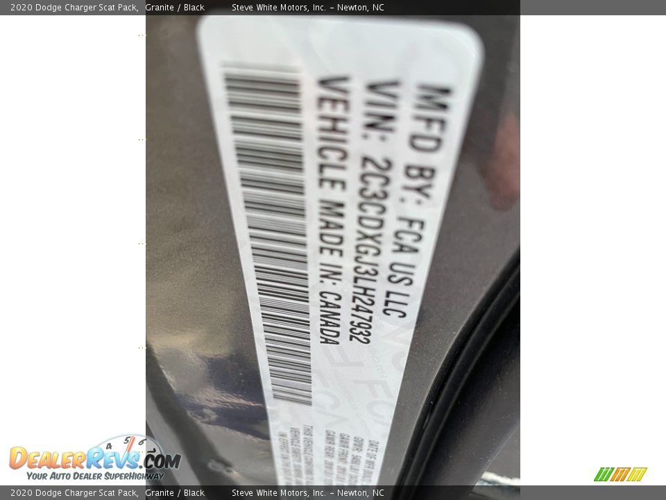 2020 Dodge Charger Scat Pack Granite / Black Photo #30