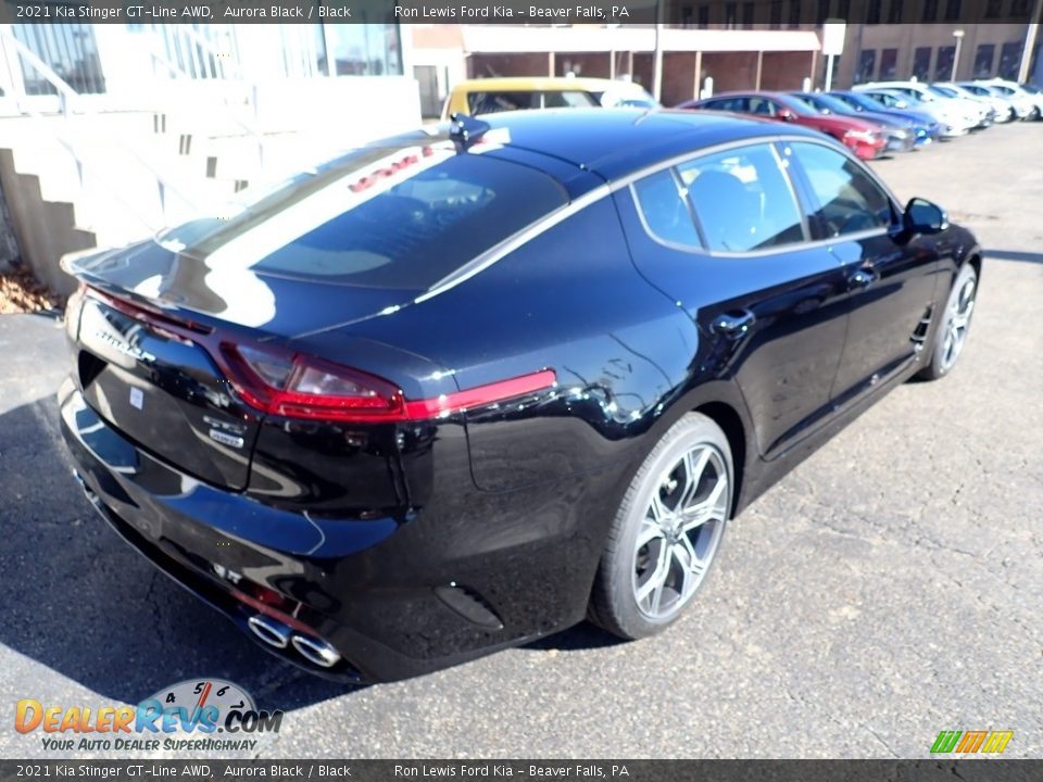 2021 Kia Stinger GT-Line AWD Aurora Black / Black Photo #2